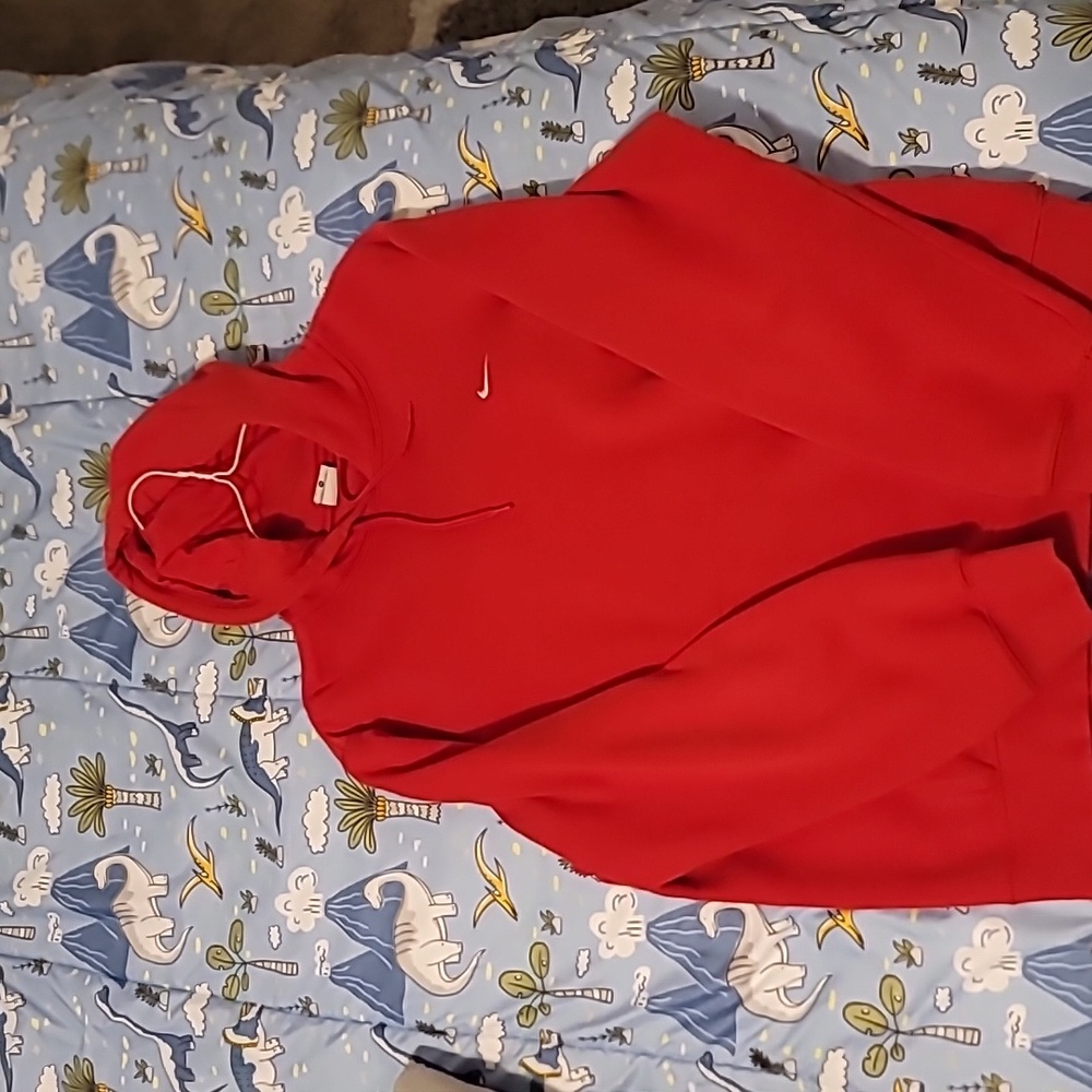 NIKE Red Hooded Sweatshirt sz XL Excellent Condition